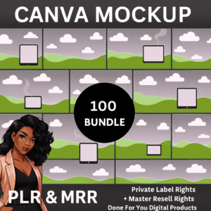 100 + BUNDLE CANVA MOCKAPS